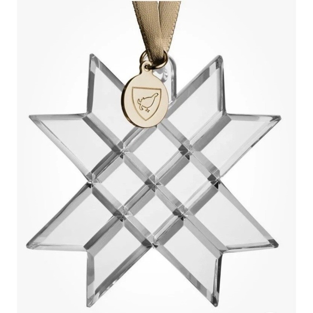 Orrefors Crystal Annual Clear Ornament 2023 - Origami Paper Star NIB